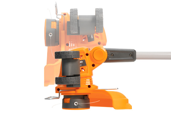 7 уровней наклона триммерной головки